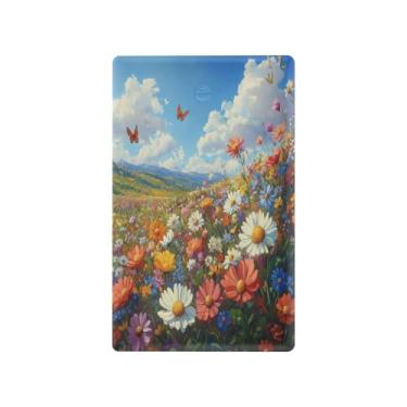 Imagem de Blueangle Placa de parede decoradora de capa em branco, tamanho padrão 1 gangue flores silvestres coloridas capa de interruptor para quarto de escritório em casa 4,53 x 2,76 polegadas (634)