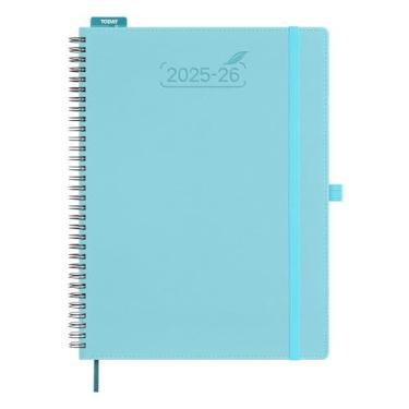 Imagem de BEZEND Agenda 2025-2026 semanal e mensal, calendário acadêmico de 21,6 cm x 28 cm (25 de julho a 26 de dezembro) Consulta diária vertical com horário de hora em hora e guia mensal, espiral, capa mole