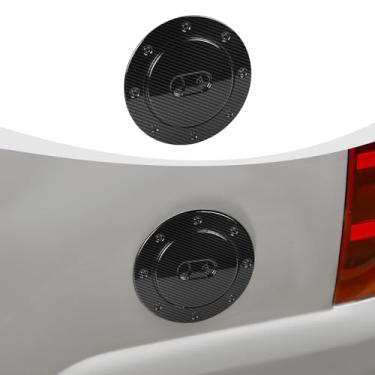 Imagem de RAZPOY Tampa de tanque de gás de porta de enchimento de combustível de fibra de carbono compatível com Chevy Tahoe/Suburban/Avalanche/GMC-YUKON 2007-2013, tipo A