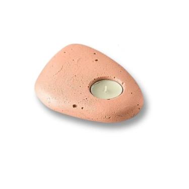 Imagem de Castiçal de Concreto Grande Decoração Elegante e Moderna para Velas (Terracota)