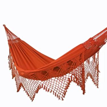 Imagem de Rede de Dormir e Descanso Safira Casal Extra Algodão (Terracota)