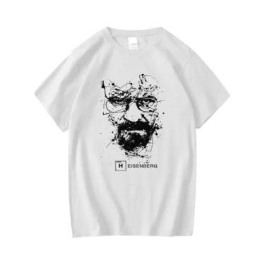 Imagem de Camiseta Masculina 100% Algodão Casual Breaking Bad Heisenberg Moda To