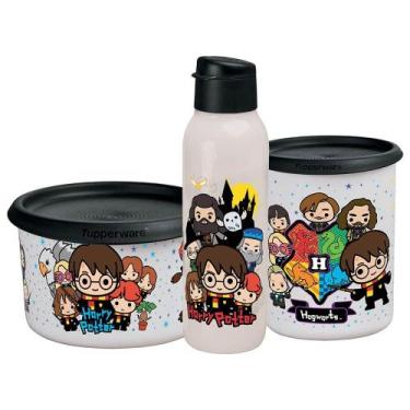 Imagem de Kit Potes e Garrafa Tupperware Harry Potter Instantânea Mágica Colorid