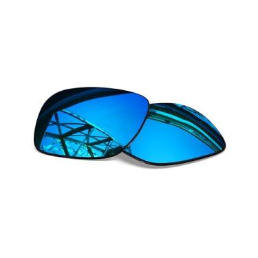Imagem de SmartVLT Lentes de substituição masculinas azul gelo para óculos de sol Oakley Jupiter Squared OO9135/Jupiter Carbon OO9220