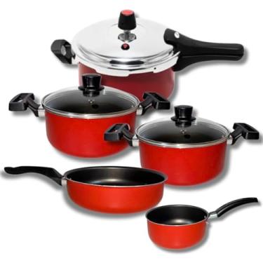 Imagem de Kit De Panelas 5 Peças Com Panela De Pressão 3l Teflon Gal