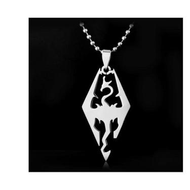 Imagem de Colar Corrente Game Of Thrones Targary Prateado 50cm