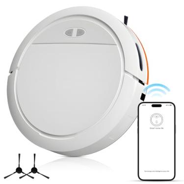 Imagem de Robô e Mop Combo 4000Pa Sução Controle via App WiFi Prompt de Voz Auto-recarga 3 em 1 Aspirador Pó com Mopagem Limpador Robótico Seco Úmido para Cabel