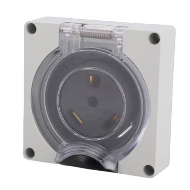 Imagem de WALFRONT Receptáculo TT 30R, Tomada de Energia Com Trava de 30A Com Classificação IP55 e Contatos de Latão, para Gerador de Secador de Fogão para Equipamentos Industriais (Plugue dos EUA)