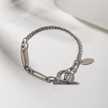 Imagem de Pulseira Masculina Box Aço Inox Natural Stone - Fabiana Haverroth, 20c