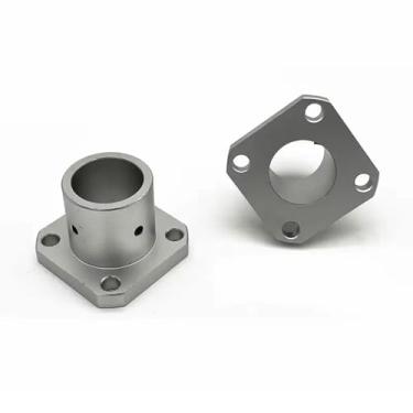 Imagem de 1 Peça Suporte De Eixo Guia Flangeado De Manga Longa Id De 3-12mm, Componentes De Automação De Movimento Linear De Liga De Alumínio(Square,DN8)