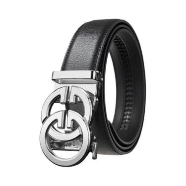 Imagem de Cinto Designer Double G Masculino De Alta Qualidade Em Couro Genuíno A