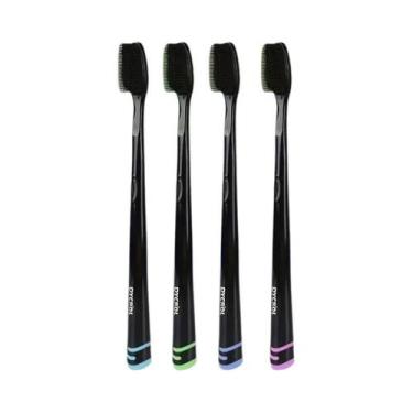 Imagem de Escova De Dentes Nano Para Adultos Com Cerdas Macias, Cabo Antiderrapa