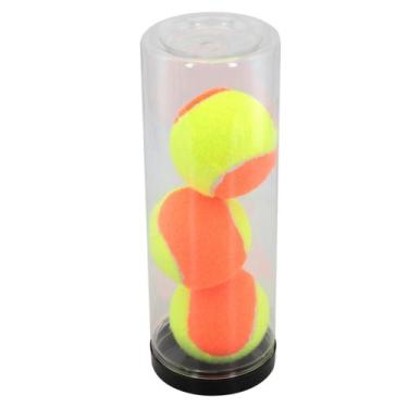 Imagem de Kit 3 Bolas Beach Tennis Soft 6,5cm Borracha e Feltro Sintético - Love