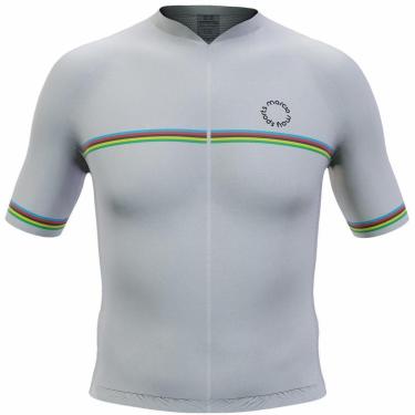 Imagem de Camisa Ciclismo Masculina New Sport Marcio May Campeão Mundial Branca-Masculino