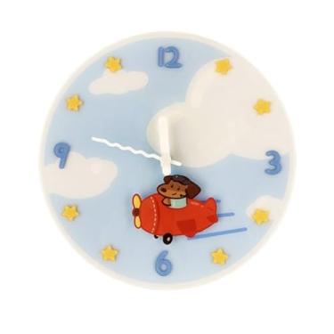 Imagem de CFGH6FDF Relógio de parede escolar bonito silencioso material acrílico alimentado por bateria versátil escritório