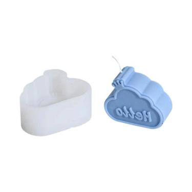 Imagem de Molde De Silicone Foguete Espacial Sol Arco-Íris Nuvem Para Artesanato