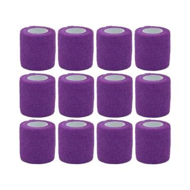 Imagem de Fita Adesiva Roxa Para Bandagem Elástica, Fita Para Suporte De Joelho,
