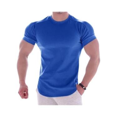 Imagem de Camiseta Esportiva Masculina De Secagem Rápida Com Gola Redonda Para V