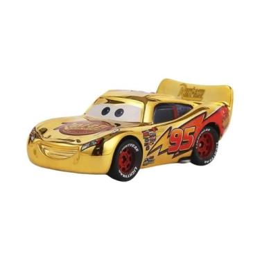 Imagem de Brinquedo Lightning McQueen Disney Pixar Cars 155 Metal Diecast Presen