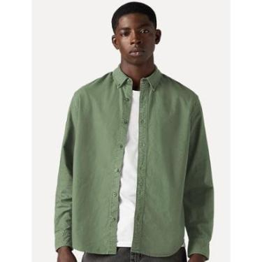 Imagem de Camisa Levis Masculina Relaxed Oxford Authentic Button Down Verde-Masculino
