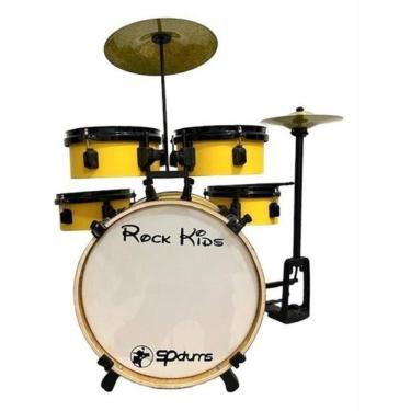 Imagem de Bateria Musical Infantil Rmv Rock Kids - Amarelo