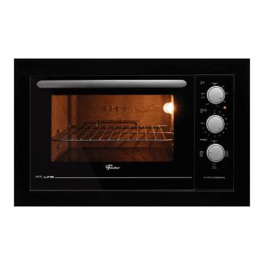 Imagem de Forno de Embutir Elétrico Fischer Fit Line 48L com Timer e 3 Funções Preto 220V