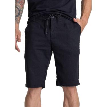 Imagem de Bermuda Linho Sawary - 281876 - preta 46-Masculino