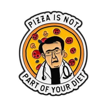 Imagem de Broche De Esmalte Feminino Com Desenho De Animal E Citação De Lixo, Es