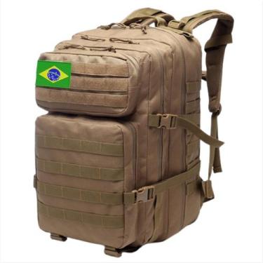 Imagem de Mochila masculina militar Tática 40l Reforçada Impermeável + patch ban