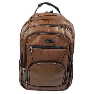 Imagem de Mochila Multifuncional Masculina Para Notebook Com Ampla Capacidade E Alça Reforçada marromclaro