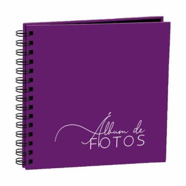 Imagem de Scrapbook Roxo Álbum Para Fotos Acompanha Cartelas - Clip