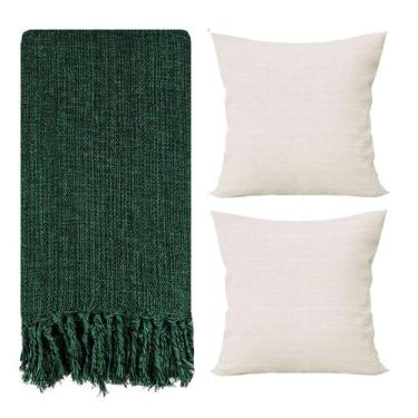 Imagem de Manta Para Sofá Protetora e 2 Capas de Almofada Decorativa - Dicaza, V