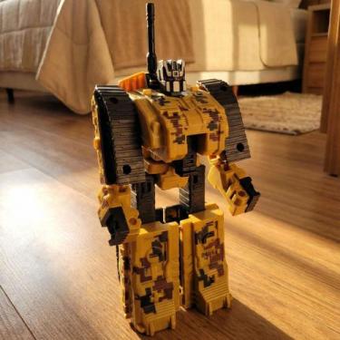 Imagem de Brinquedo Boneco Robô Guerreiro Herói Militar Com Acessórios - Genéric