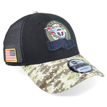 Imagem de BONÉ NEW ERA 940 TENNESSEE TITANS SALUTE TO SERVICE TRUCKER PRETO CAMUFLADO-Masculino