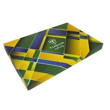 Imagem de Relógio Masculino de Aço Tuguir Analógico Infinity TGI39001 Prata e Azul e Amarelo