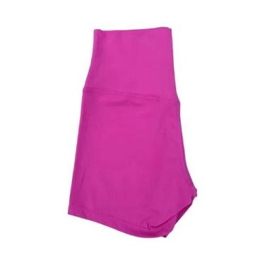 Imagem de Shorts de Yoga Fitness para Mulheres - Cintura Alta, Cor Sólida, Model