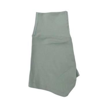 Imagem de Shorts de Yoga Fitness para Mulheres - Cintura Alta, Cor Sólida, Model