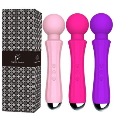 Imagem de Vibrador Massageador Varinha Magica Estimulador de Clitóris 20 Vibraçõ