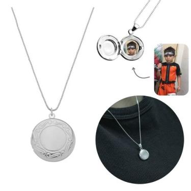 Imagem de Colar Personalizado Redondo Mini Prata 925 banhado Relicário - Morgani