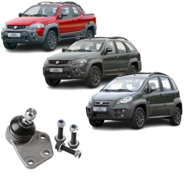 Imagem de Pivô de Suspensão Esquerdo Pi073 Preto para Fiat Idea Palio Weekend Strada Adventure Articulação e Suporte de Carga