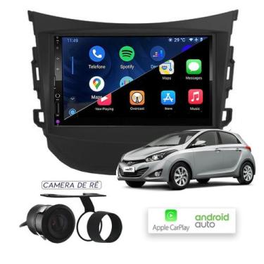 Imagem de Kit Multimídia HB20 2012 / 2019 CarPlay AndroidAuto Sem Fio 8100 First