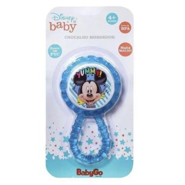 Imagem de Chocalho Mordedor BabyGo Disney Mickey a partir de 4 meses 1 unidade