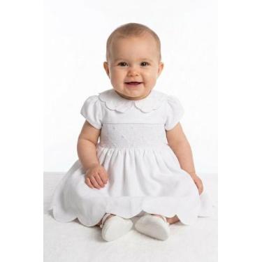 Imagem de Vestido Bebê para Batizado Bordado Papilloo, M