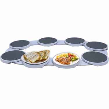 Imagem de Bandeja Giratoria Plataforma Mesa de Jantar Refeiçao Buffet Comida Bebida Festa Evento Reuniao