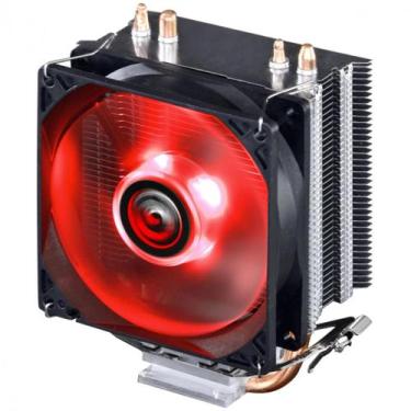 Imagem de Cooler para processador kz2 led vermelho (intel/amd) - tdp 95w - 92mm 