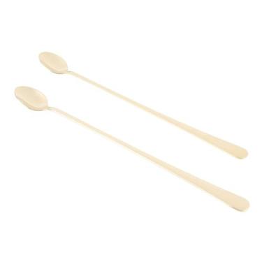 Imagem de Conjunto 2 colheres Aço inox Bailarina Oxford Champanhe 30cm - Wolff