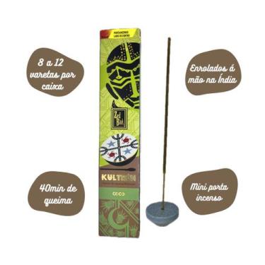 Imagem de Incenso Zed Black Premium Kultrun com Porta Incenso - Coco