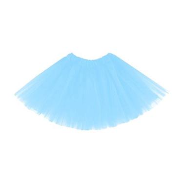 Imagem de Saia de Tule Tutu Infantil - 30cm - Extra Festas, Azul claro