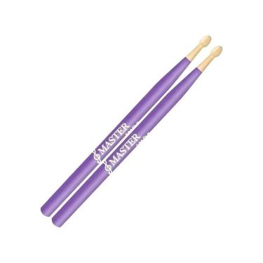 Imagem de Baqueta Infantil Par Master Kids Colors Roxo Liverpool
