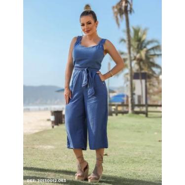 Imagem de Macacão feminino jeans - Jpstory, Jeans, G